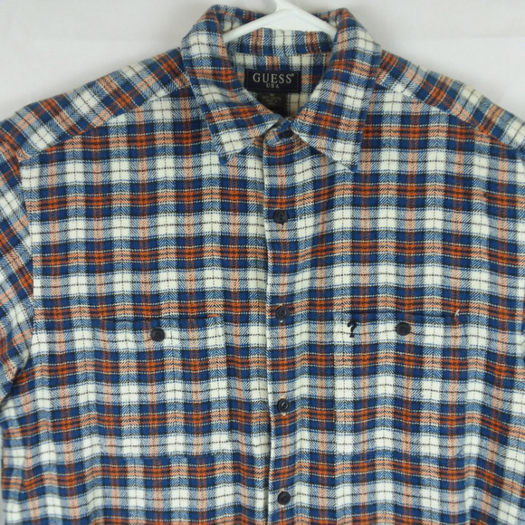 Guess Other - Guess USA Flannel Button Front Plaid Shirt Checks